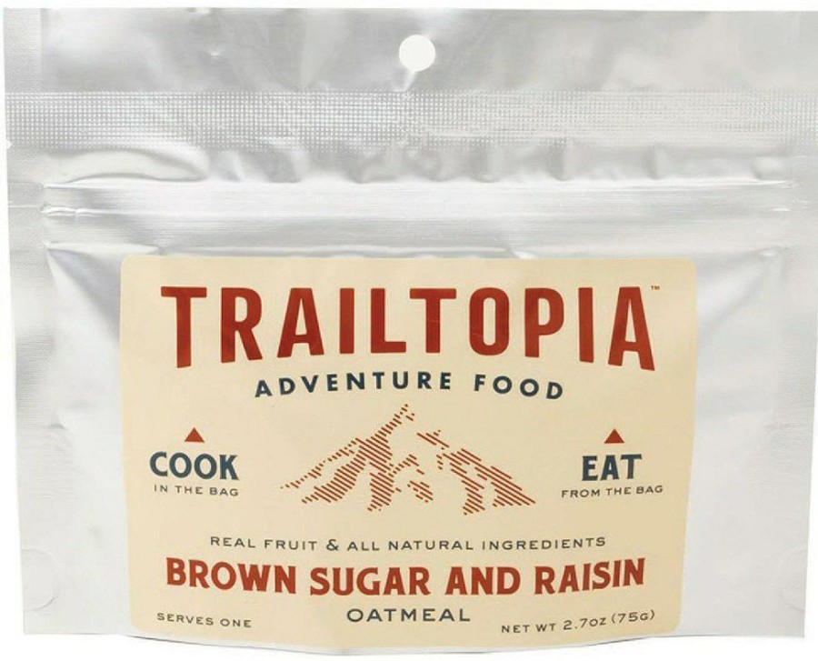 Camping And Hiking * | Trailtopia Brown Sugar And Raisin Oatmeal 1 Serving None