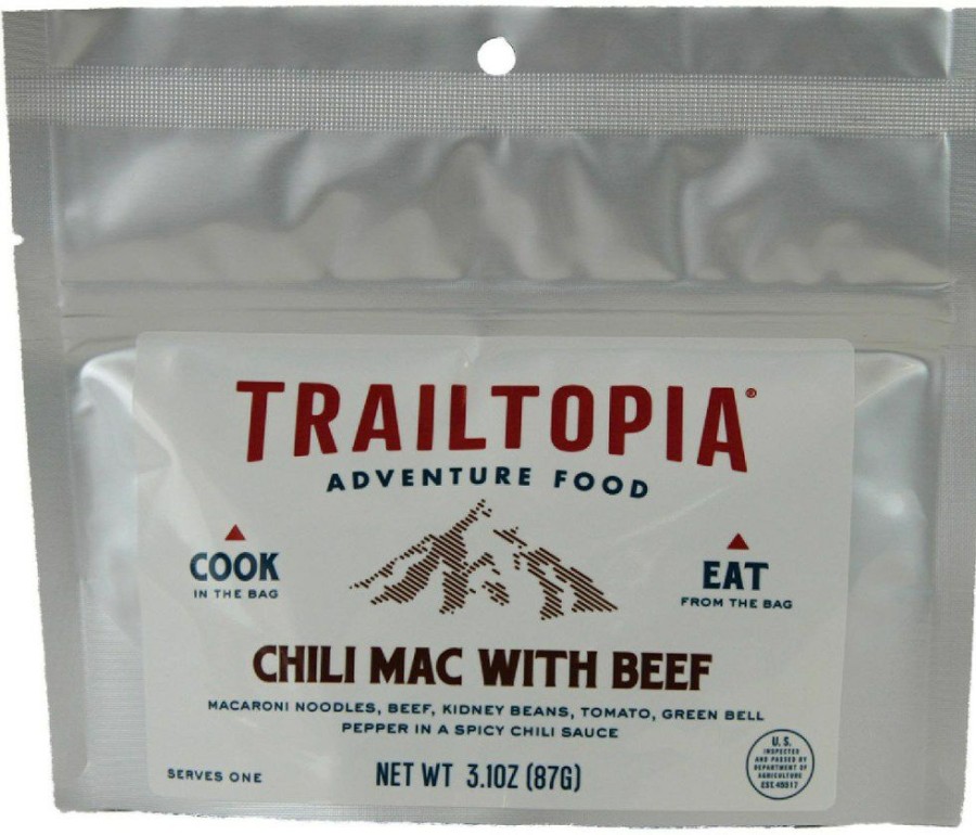 Camping And Hiking * | Trailtopia Chili Mac With Beef 1 Serving None