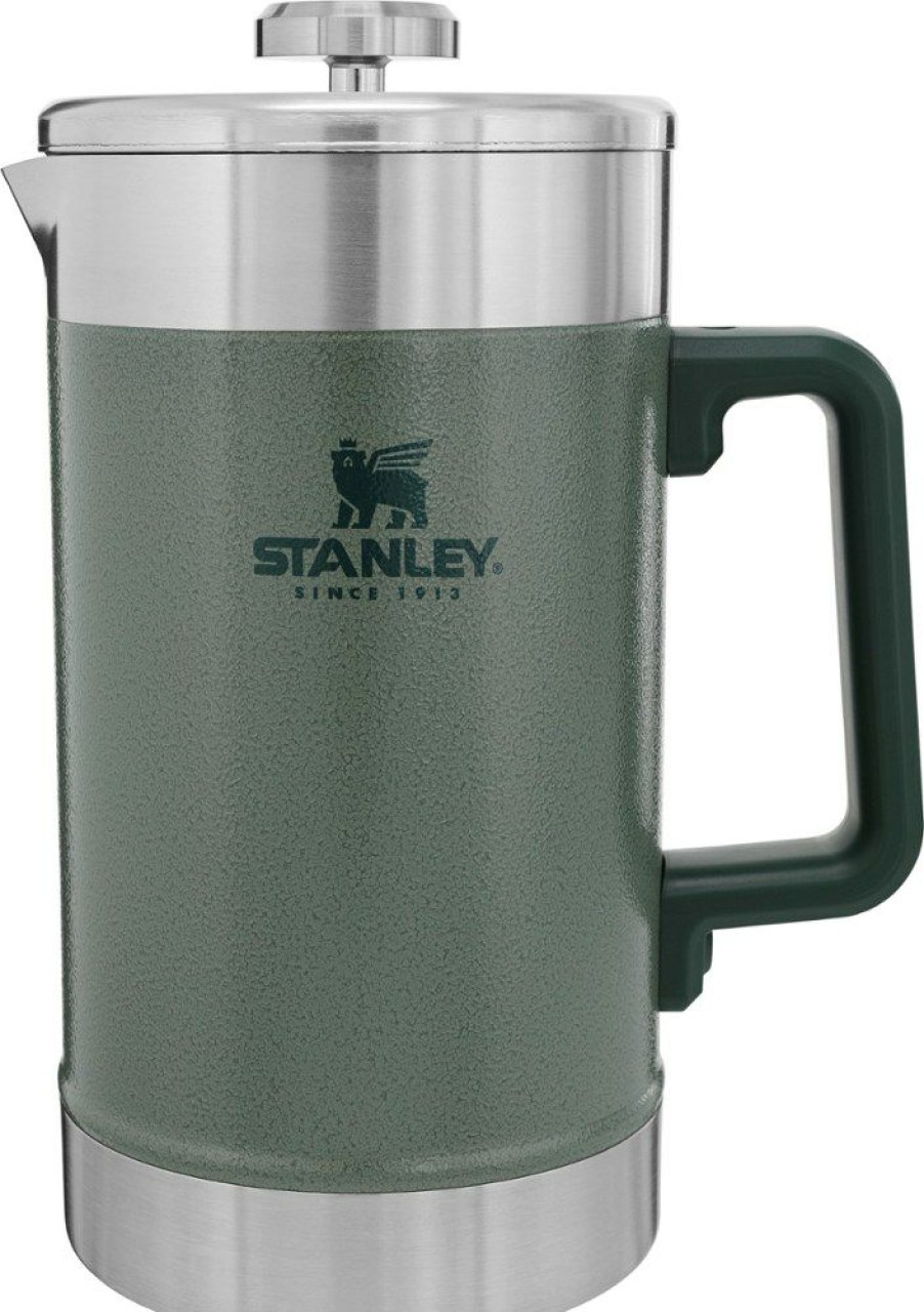 Camping And Hiking * | Stanley Classic Vacuum French Press 48 Fl. Oz. Hammertone Green