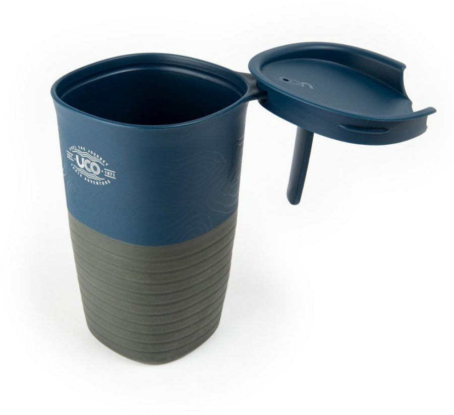 Camping And Hiking * | Uco Eco Collapsible Camp Cup Ocean Blue