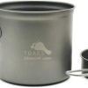 Camping And Hiking * | Toaks 1100Ml Pot With Pan Titanium