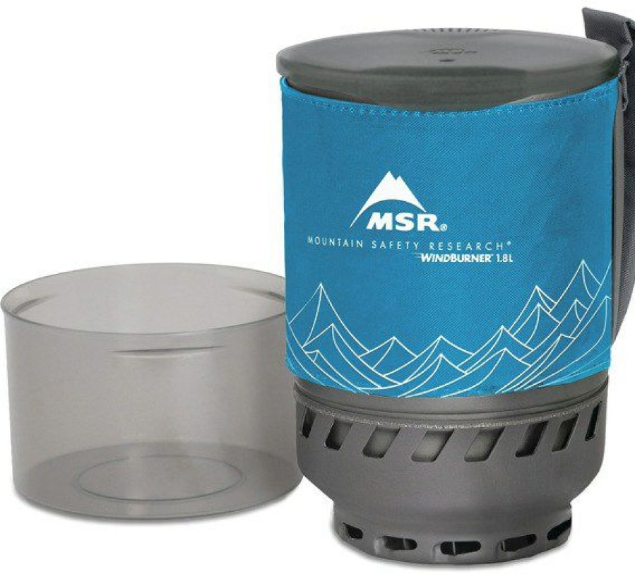 Camping And Hiking * | Msr Windburner Pot 1.8 Liters Blue