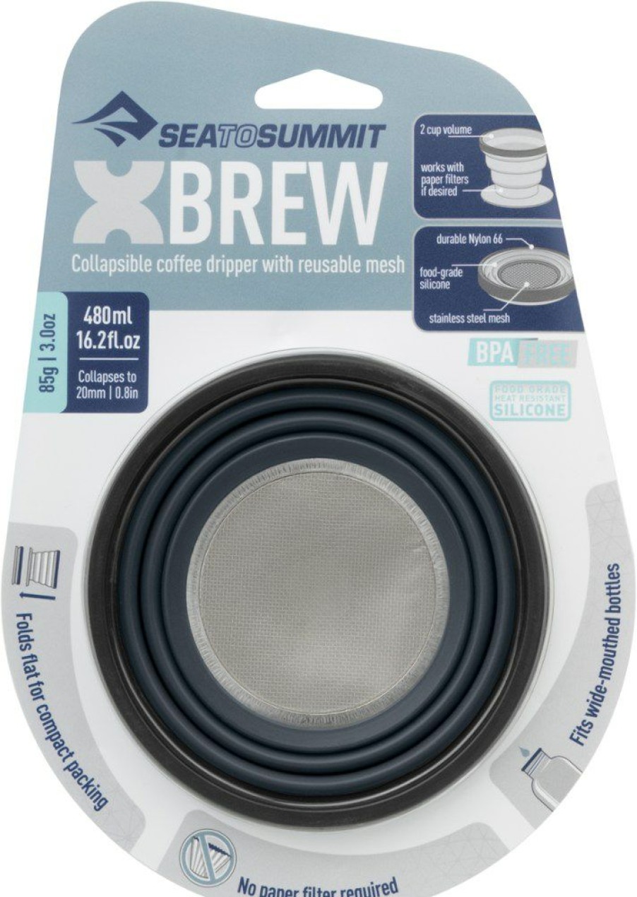 Camping And Hiking * | Sea To Summit X-Brew Coffee Dripper Charcoal Grey