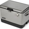 Camping And Hiking * | Coleman Reunion 54-Quart Steel Belted Cooler Stainless Steel