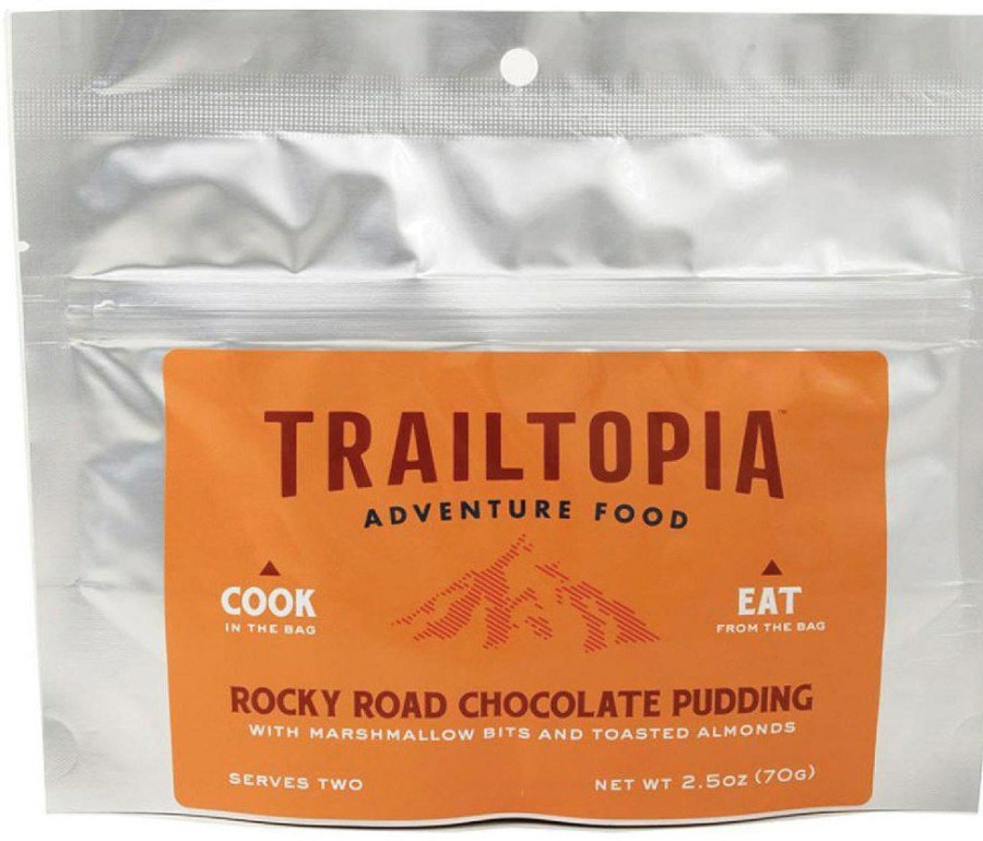 Camping And Hiking * | Trailtopia Rocky Road Chocolate Pudding 2 Servings None