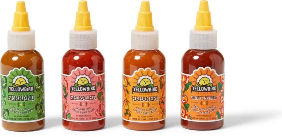 Camping And Hiking * | Yellowbird Organic Hot Sauce Set Of 4 Assorted