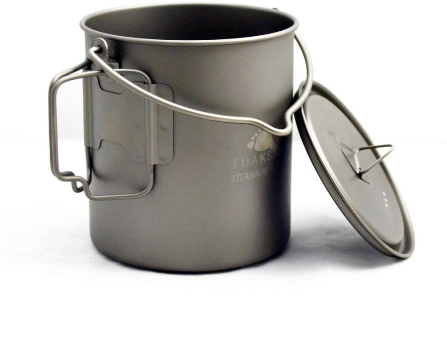 Camping And Hiking * | Toaks 750Ml Pot With Bail Handle Titanium