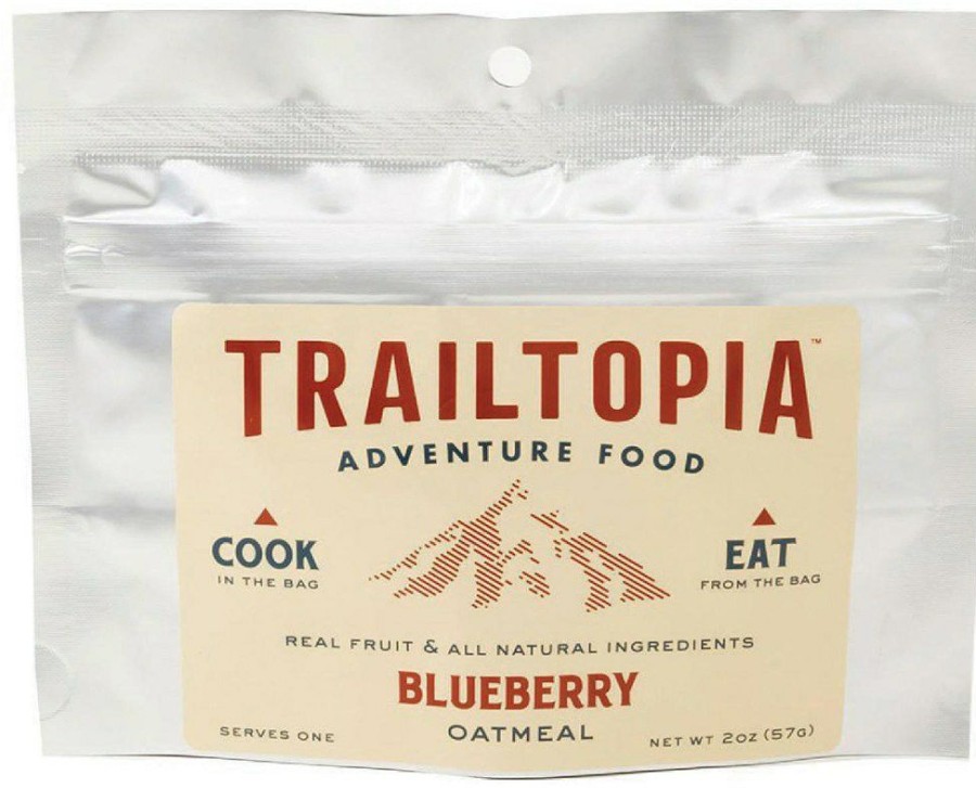 Camping And Hiking * | Trailtopia Blueberry Oatmeal 1 Serving None