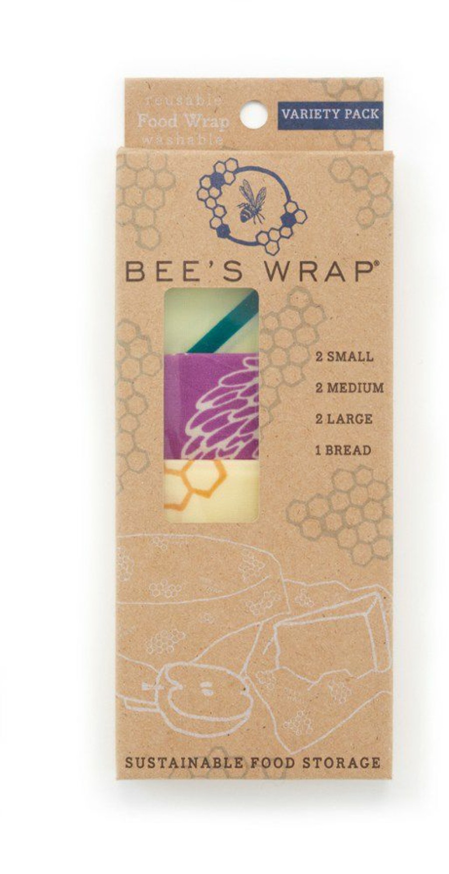 Lifestyle And Gifts * | Bee'S Wrap Variety Pack Set Of 7 Assorted