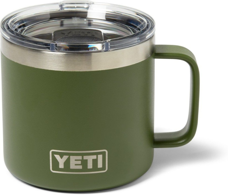 Camping And Hiking * | Yeti Rambler Camp Monsters Mug 14 Fl. Oz. Highlands Olive