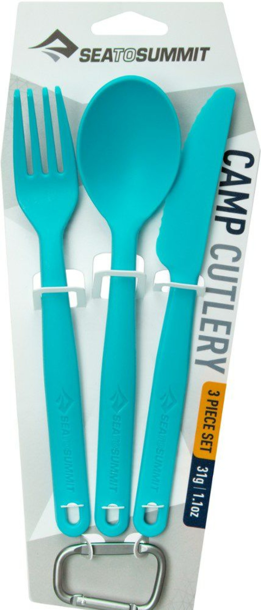 Camping And Hiking * | Sea To Summit Camp Cutlery 3-Piece Set Pacific Blue