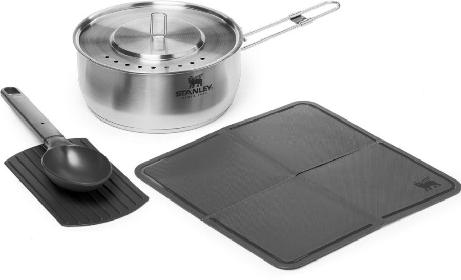 Camping And Hiking * | Stanley Even-Heat Essential Cookset Stainless Steel